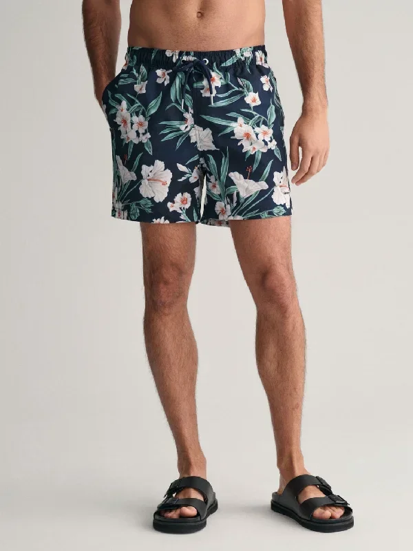 OLEANDER PRINT SWIM SHORTS Marine