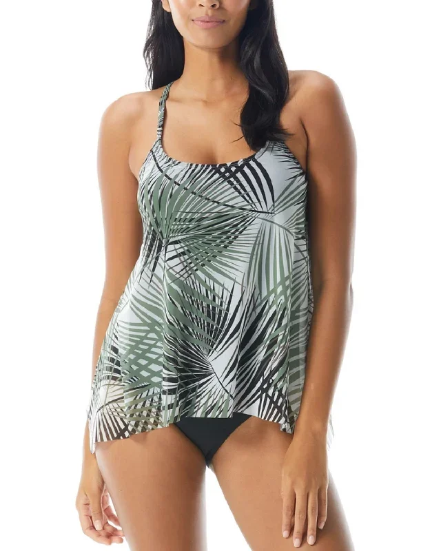 2023 Coco Reef Endless Summer Palm Current Bra Sized Mesh Layer Underwire Tankini Top - U84035