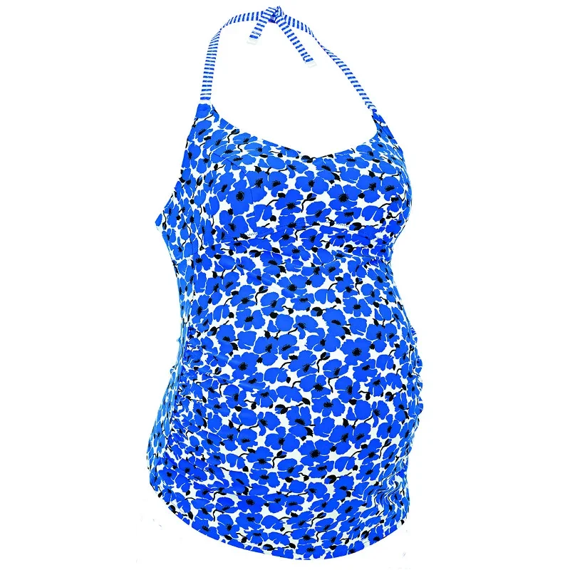 Lelepa Blue Floral Maternity Tankini Swimsuit - Anita