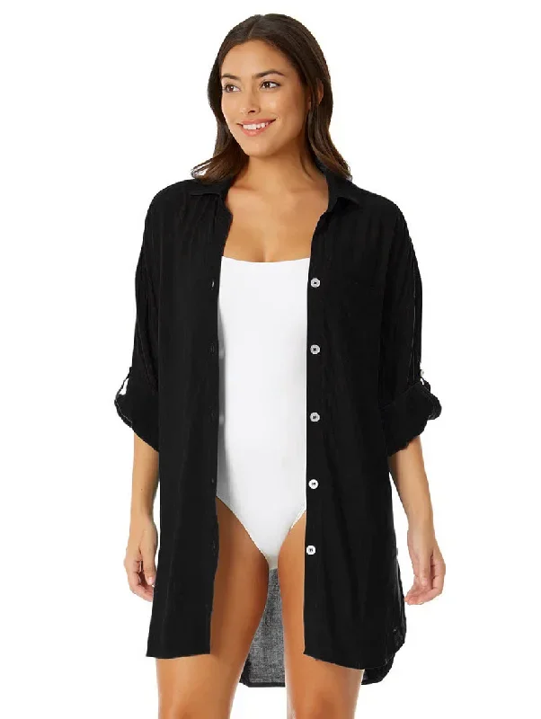 Anne Cole Boyfriend Swim Cover Up