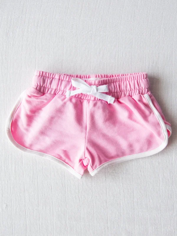 Athletic Shorts - Soft Berry Pink