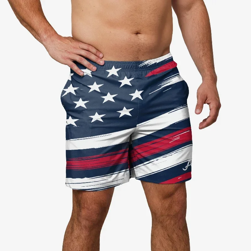 Atlanta Braves Americana Swimming Trunks