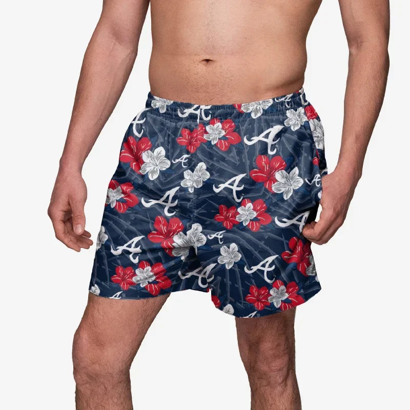 Atlanta Braves Hibiscus Swimming Trunks