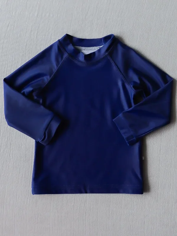 Boy's Rash Guard - Navy