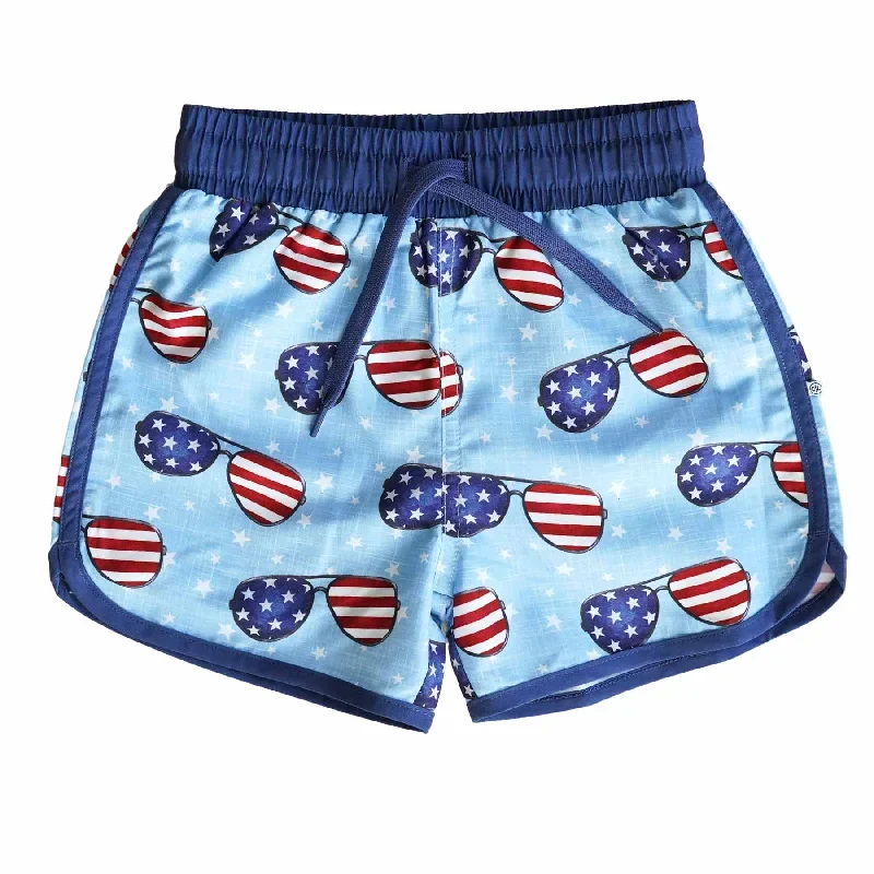 Boy's Swim Trunks | Patriotic Summer