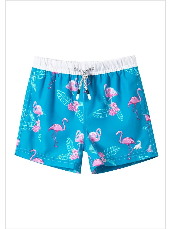 Poolside Style Boys Summer Swim Trunks