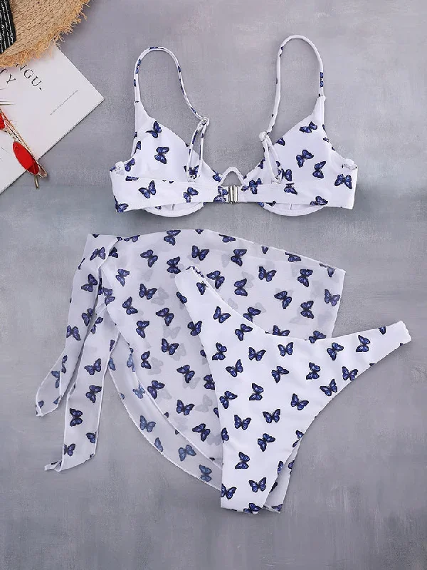 butterfly-print-push-up-sexy-three-piece-bikini-set