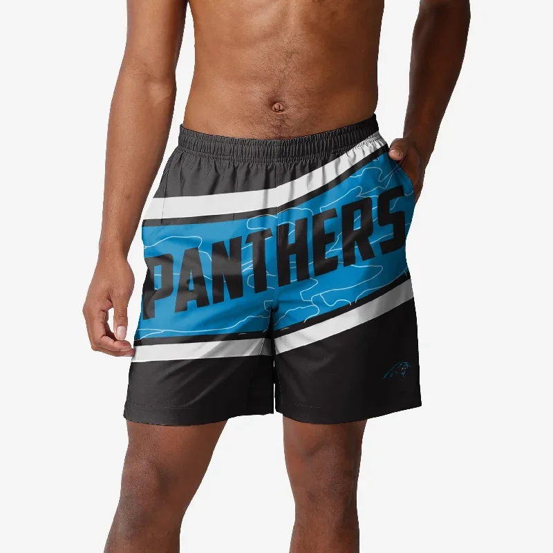 Carolina Panthers Big Wordmark Swimming Trunks