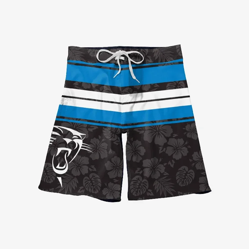 carolina-panthers-hibiscus-boardwalk-stripe-boardshorts