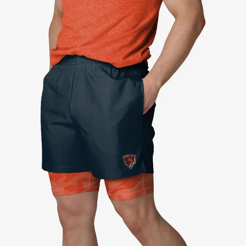 Chicago Bears Team Color Camo Liner Shorts