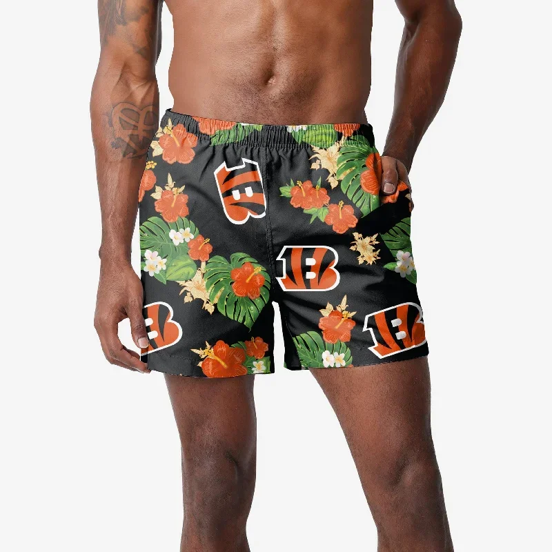 Cincinnati Bengals Floral Swimming Trunks