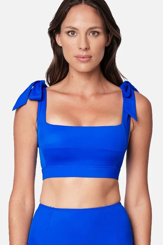 Classic Square Neck Bikini Bralette WATEGOS BLUE