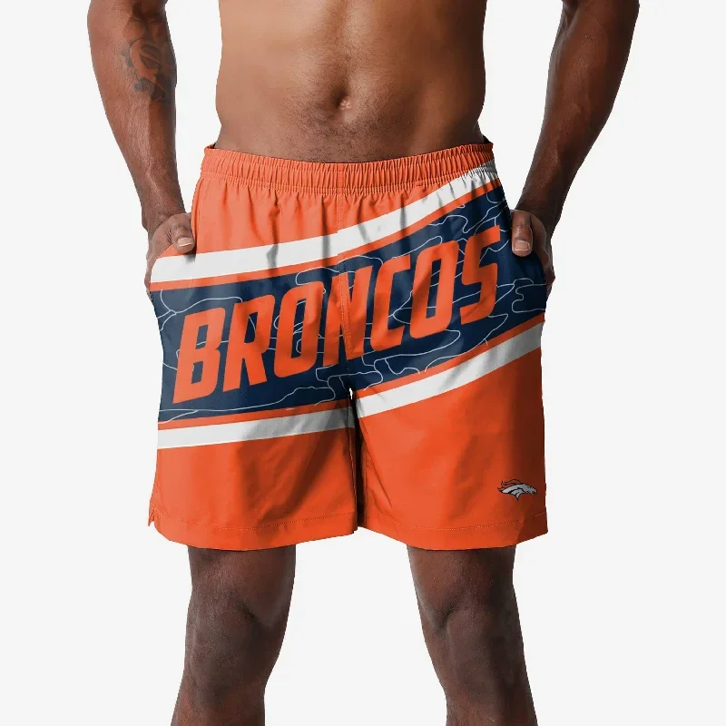 Denver Broncos Big Wordmark Swimming Trunks