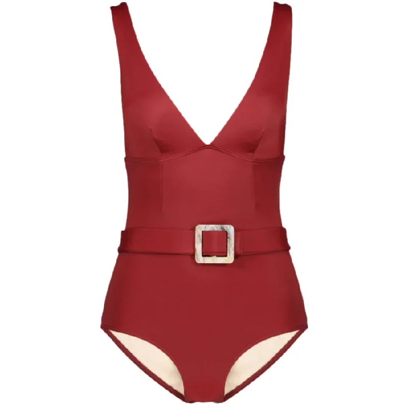 TIMELESS RETRO SWIMSUIT ""ENCOMPASSED"" IN RED