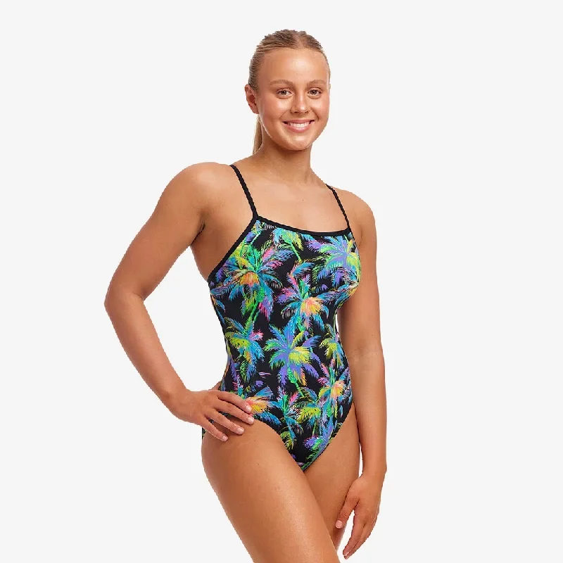 FUNKITA - Ladies Swimsuit Single Strap One Piece Paradise Please