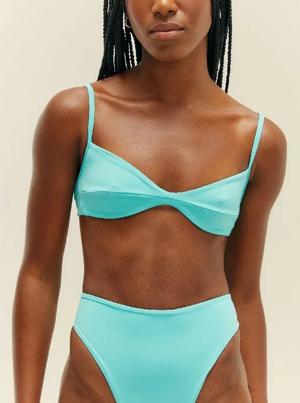 Monica Bikini Top - Nadir Blue