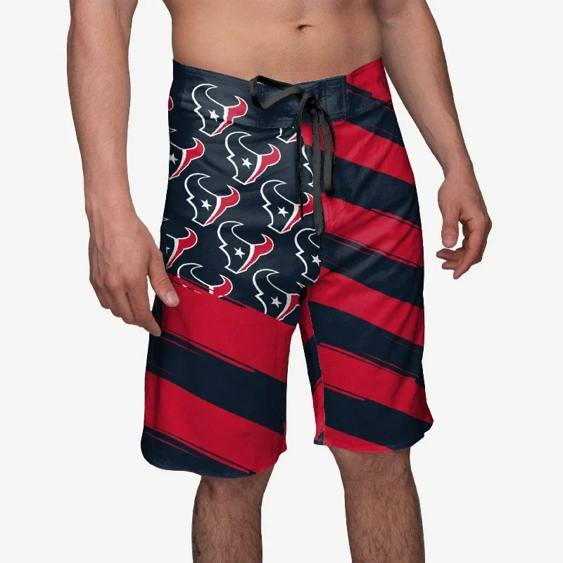 Houston Texans Diagonal Flag Boardshorts