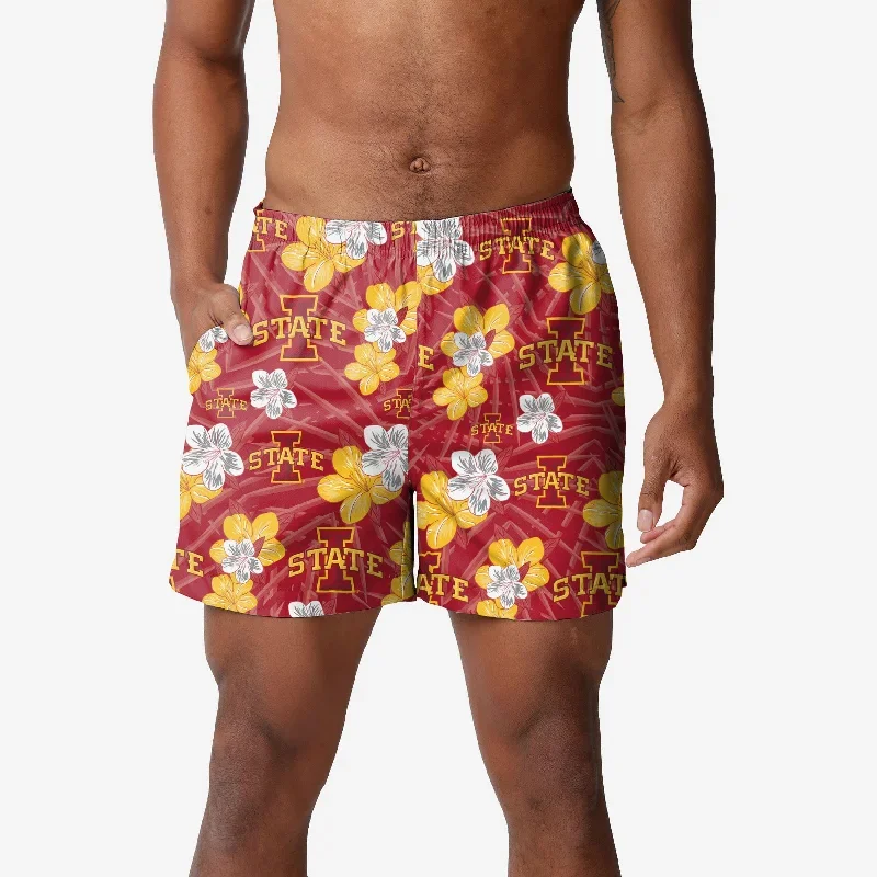 Iowa State Cyclones Hibiscus Swimming Trunks