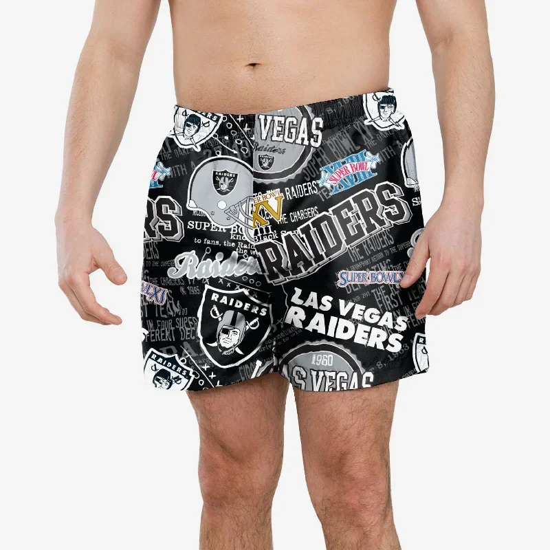 Las Vegas Raiders Logo Rush Swimming Trunks