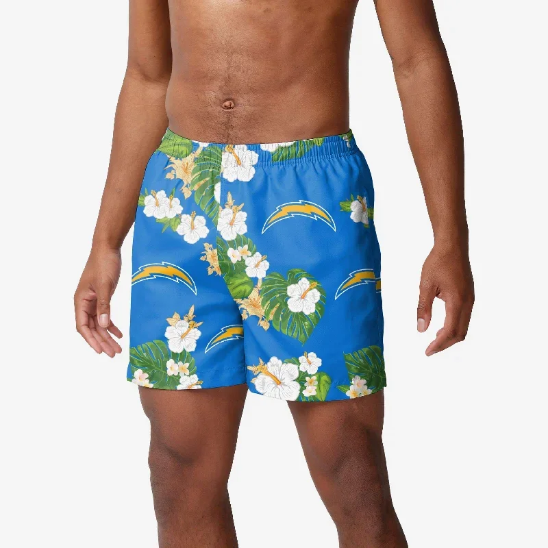 Los Angeles Chargers Floral Swimming Trunks