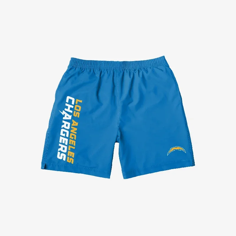 los-angeles-chargers-solid-wordmark-traditional-swimming-trunks