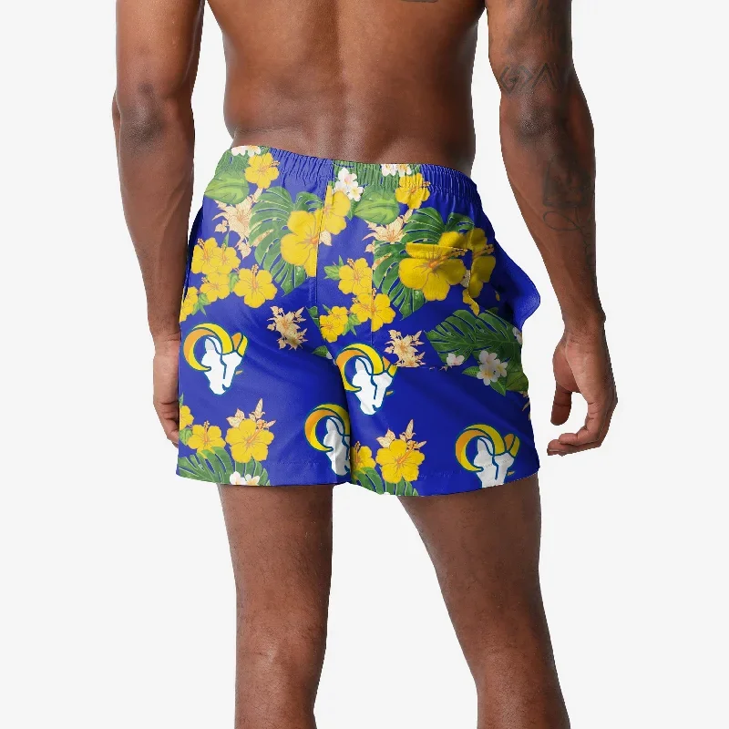 los-angeles-rams-floral-swimming-trunks