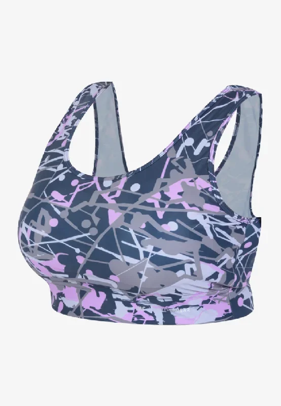 Slush Low Impact Sports Bra - Pink Splatter