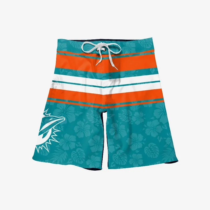 miami-dolphins-hibiscus-boardwalk-stripe-boardshorts