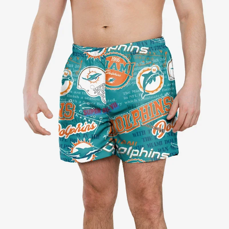 Miami Dolphins Logo Rush Swimming Trunks