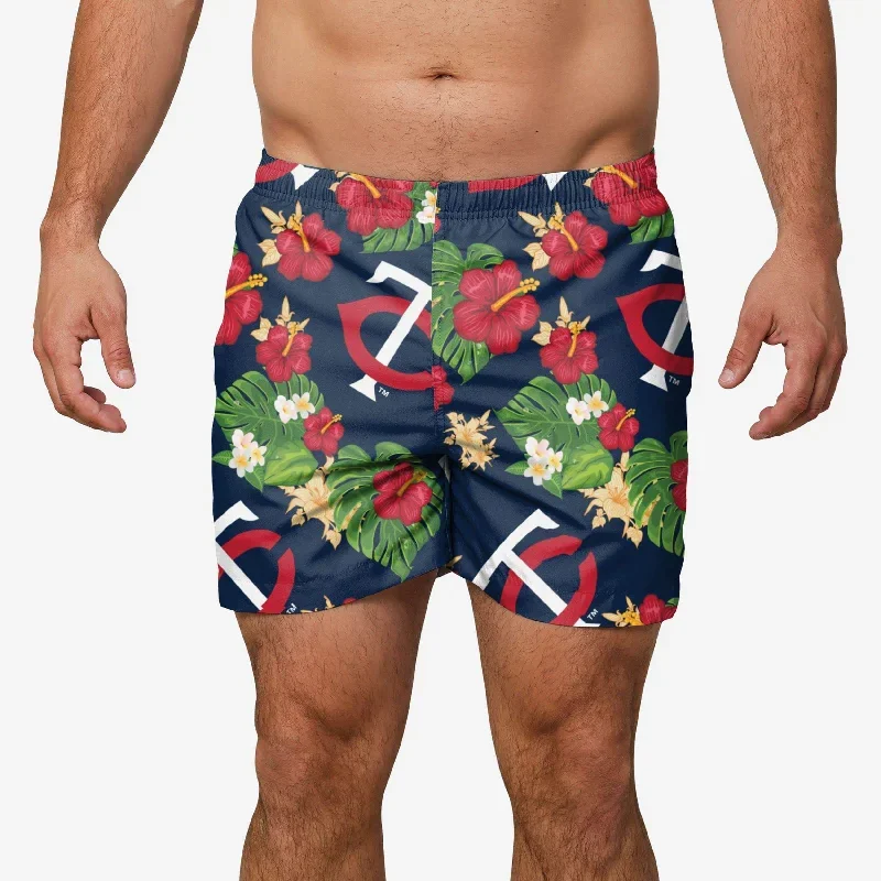 Minnesota Twins Floral Swimming Trunks