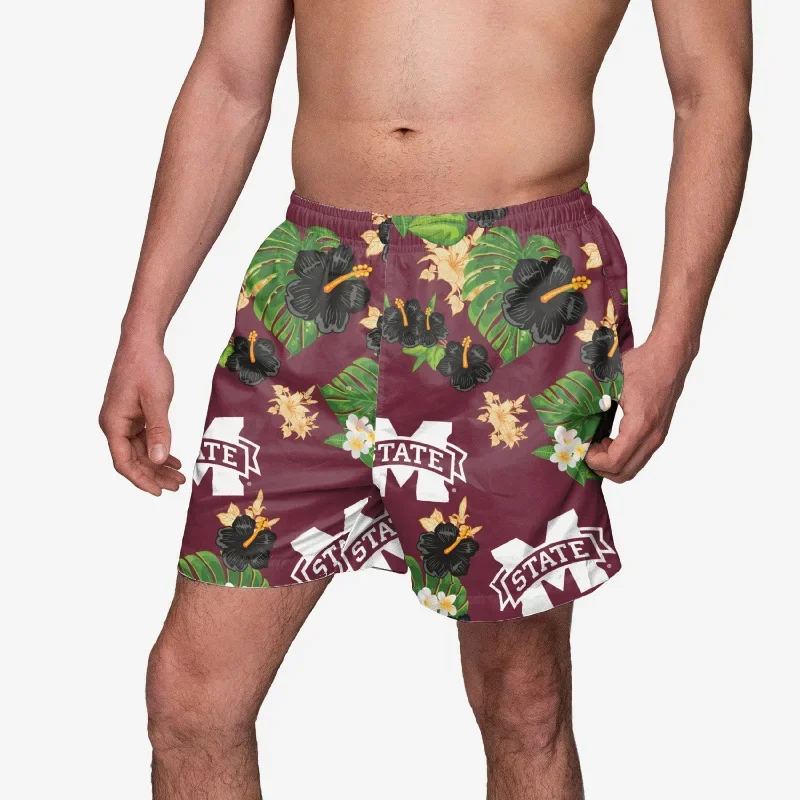 Mississippi State Bulldogs Floral Swimming Trunks