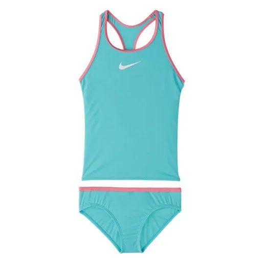 Nike Girls Solid Racerback Tankini Set