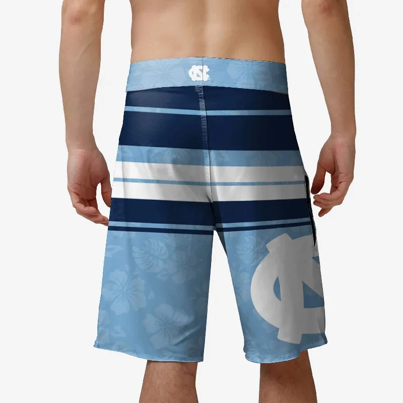 north-carolina-tar-heels-hibiscus-boardwalk-stripe-boardshorts