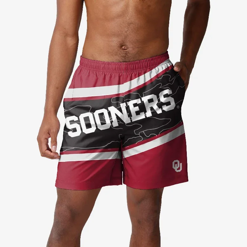 Oklahoma Sooners Big Wordmark Swimming Trunks