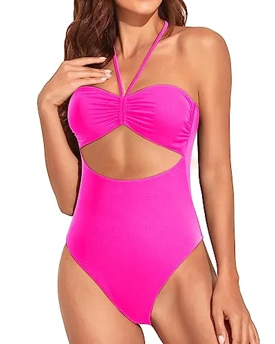 One Piece Cutout Monokini Swimsuits