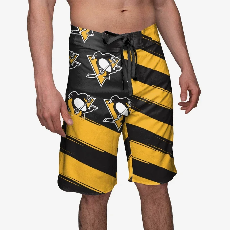 Pittsburgh Penguins Diagonal Flag Boardshorts