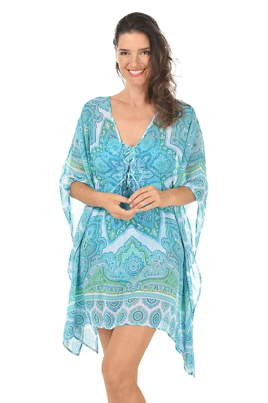 Coastal Cool Chiffon Caftan