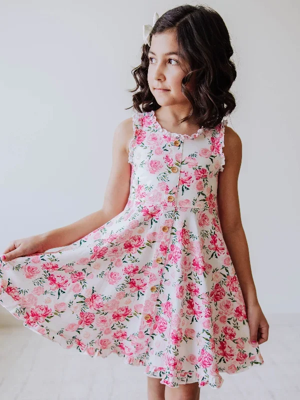 ruffled-trim-dress-wild-roses