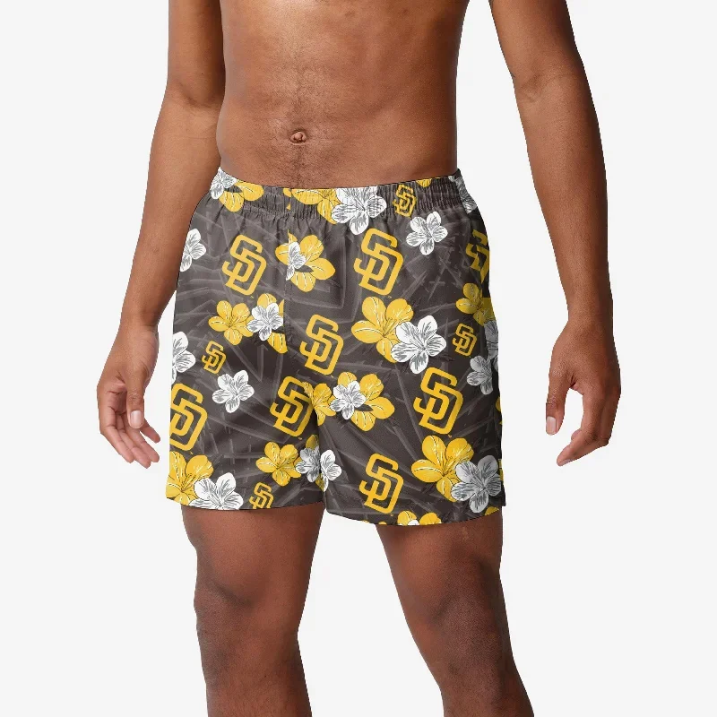 San Diego Padres Hibiscus Swimming Trunks