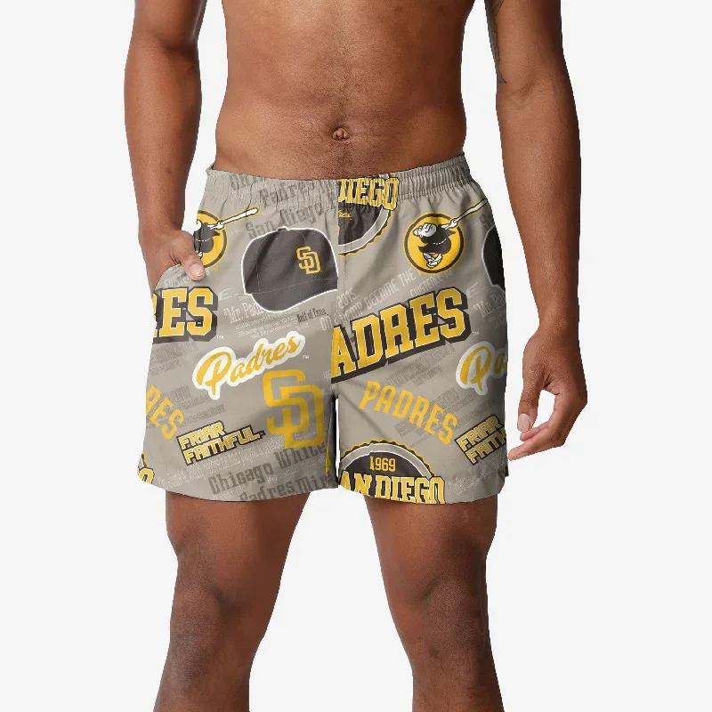 San Diego Padres Logo Rush Swimming Trunks