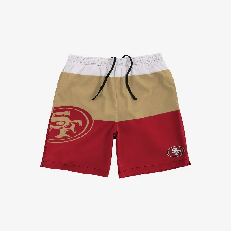 san-francisco-49ers-3-stripe-big-logo-swimming-trunks