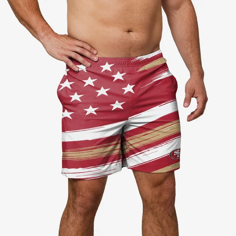 San Francisco 49ers Americana Swimming Trunks