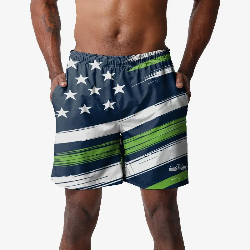 Seattle Seahawks Americana Swimming Trunks