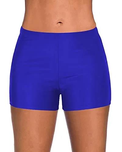 Loose Fitting Swim Board Shorts For Women's Water Activities-Royal Blue