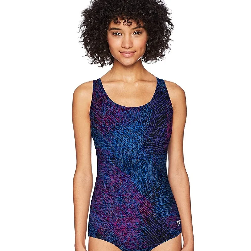 Speedo Print Contour Back One Piece