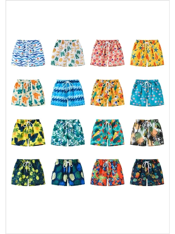 Splashy Adventures Boys Multicolor Swim Trunks