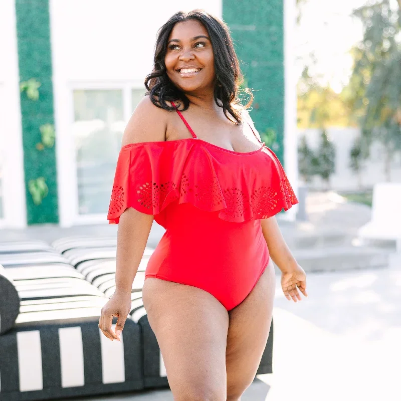 Sunrise And Shine Swimsuit, Red