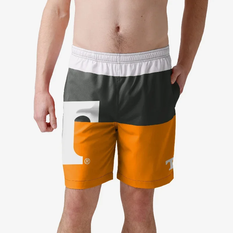 Tennessee Volunteers 3 Stripe Big Logo Swimming Trunks