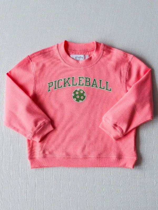 Warm Knit Sweatshirt - Pickleball Pink