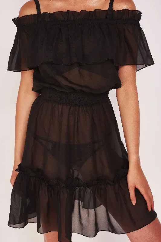 wolf-whistle-bardot-frill-black-beach-dress